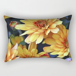 Orange Chrysanthemums Rectangular Pillow