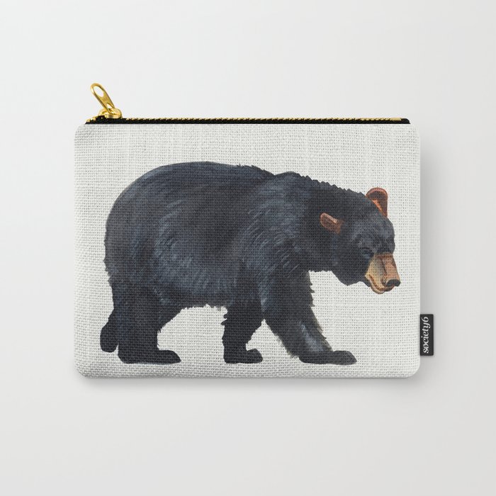 Watercolour Black Bear Drawing Carry-All Pouch