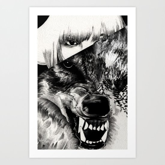 Canis lupus Art Print