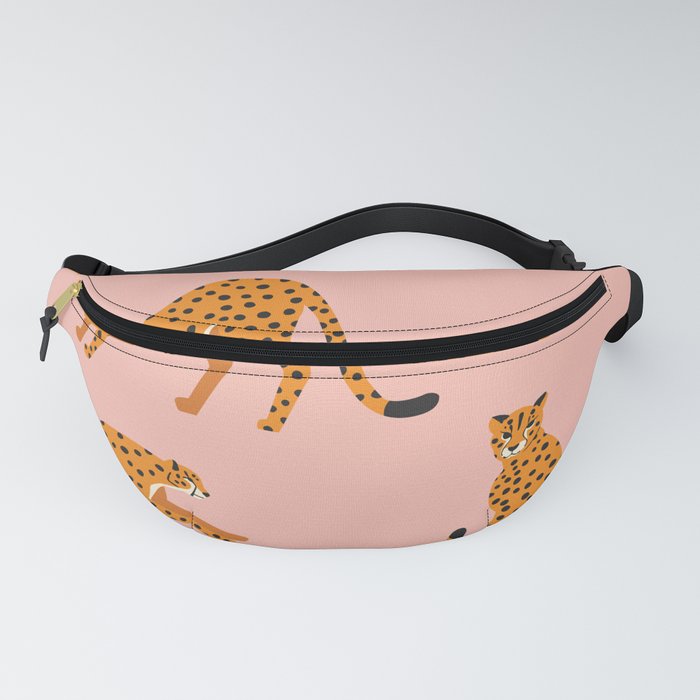 Cheetahs pattern on pink Fanny Pack