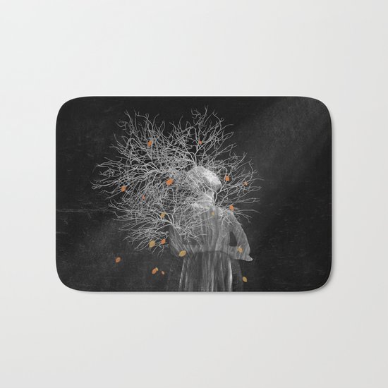 Dark portrait in autumn II Bath Mat