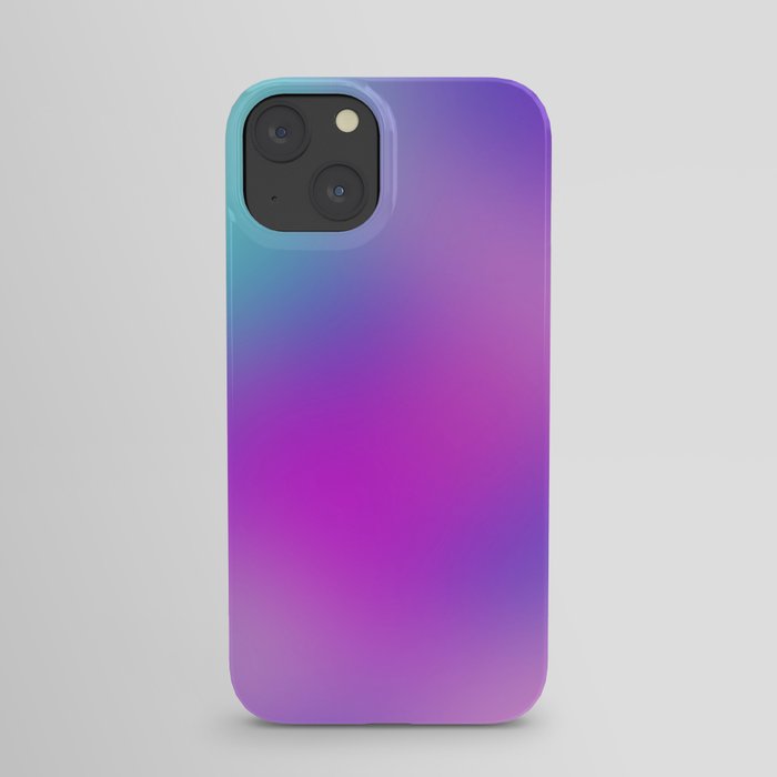 Abstract Aqua Pink Sunset Gradient iPhone Case