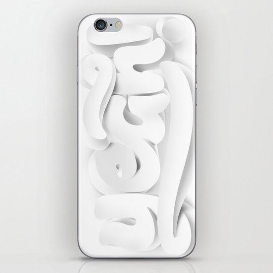 Yeah! — White lettering iPhone & iPod Skin