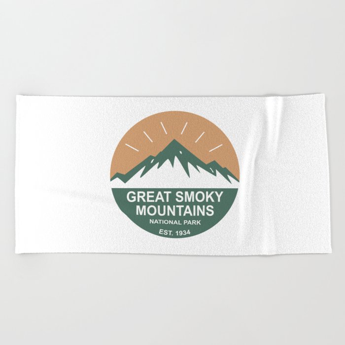 Great Smoky Mountains National Park Beach Towel