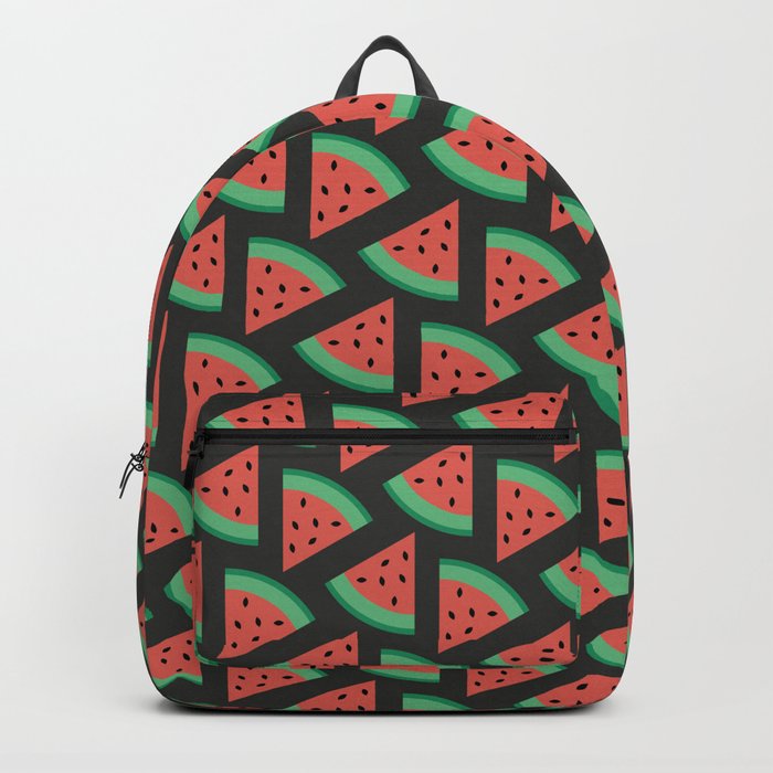 Watermelon Pattern (Black)  Backpack