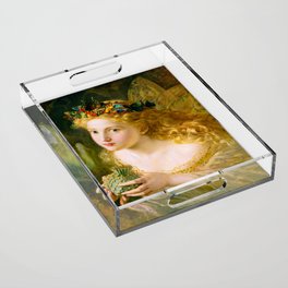 Portrait of a Fairy by Sophie Anderson Acrylic Tray