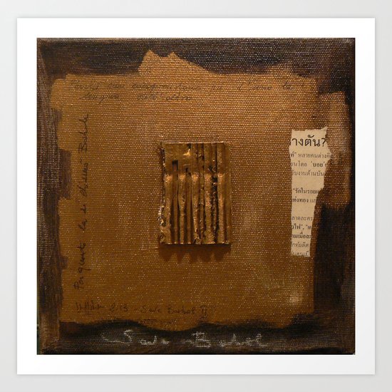 SAVE BABEL BRONZE Art Print