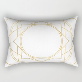 Golden Magic Sigil Rectangular Pillow