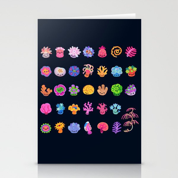 Coral (Anthozoa) Stationery Cards