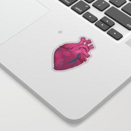Hearts 01 - Human Heart (Transparent) Sticker