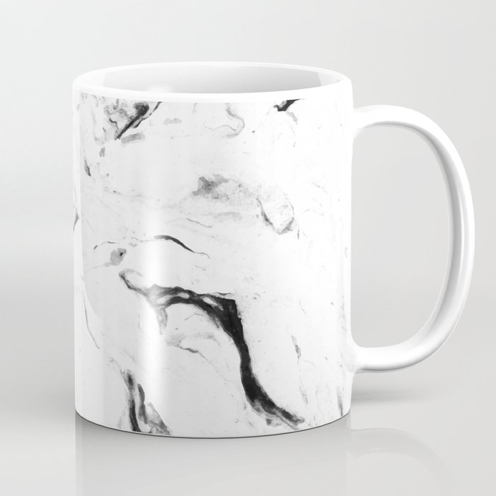 White Marble #society6 #decor #buyart Coffee Mug