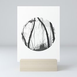 A slightly scary forest Mini Art Print