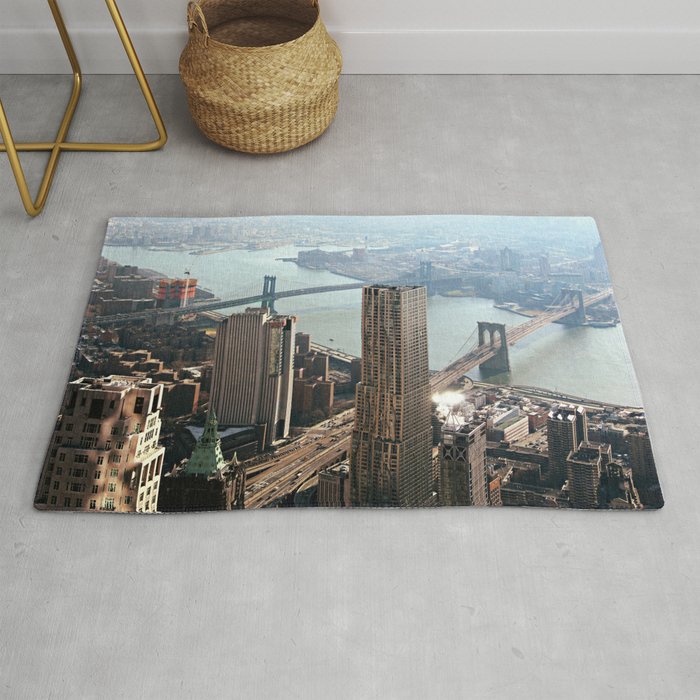 Vintage New City Rug By Newyorkcityart Vintage New City Rug By Newyorkcityart