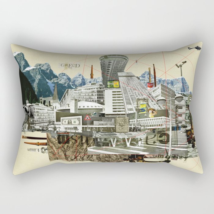 Collage City Mix 7 Rectangular Pillow