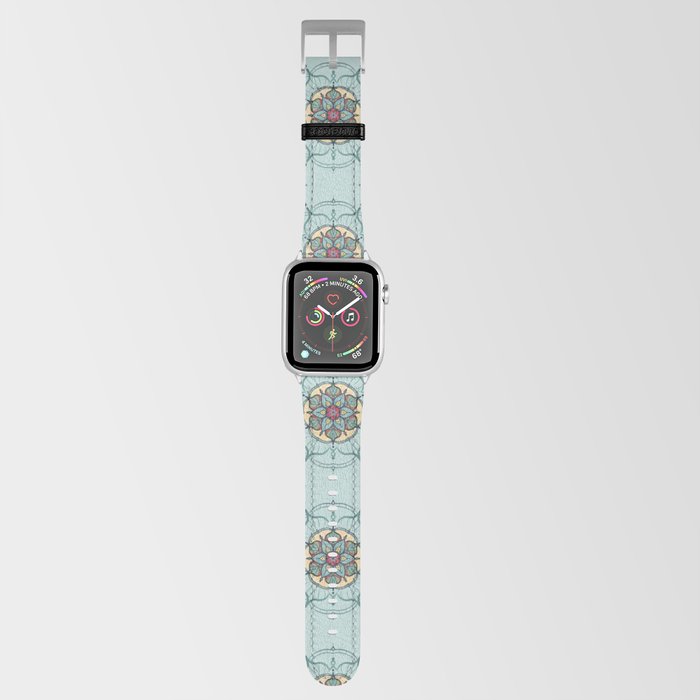 Mandala Teal Blue Green Apple Watch Band