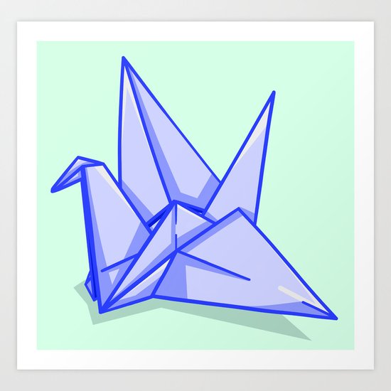 Origami Crane Art Print
