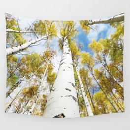 Aspen Trees in Nature Wall Tapestry
