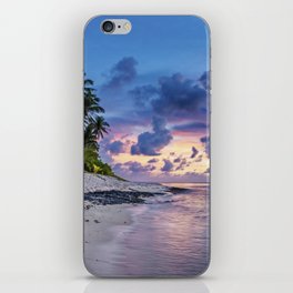 Tropical Beach Sunset iPhone Skin