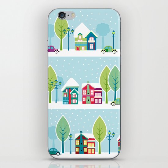 Ski house iPhone & iPod Skin