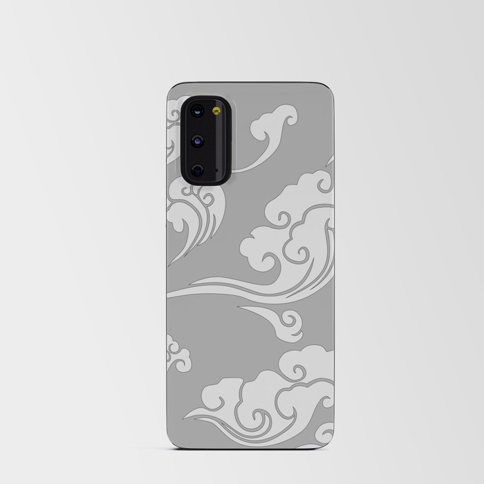 Cloud Swirls - White Android Card Case