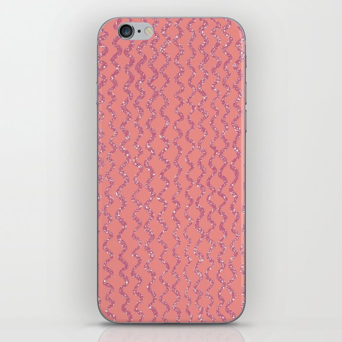 Squiggles In The Sun - Medium Pink and Purple iPhone Skin