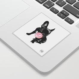 French bulldog Bubblegum Sticker