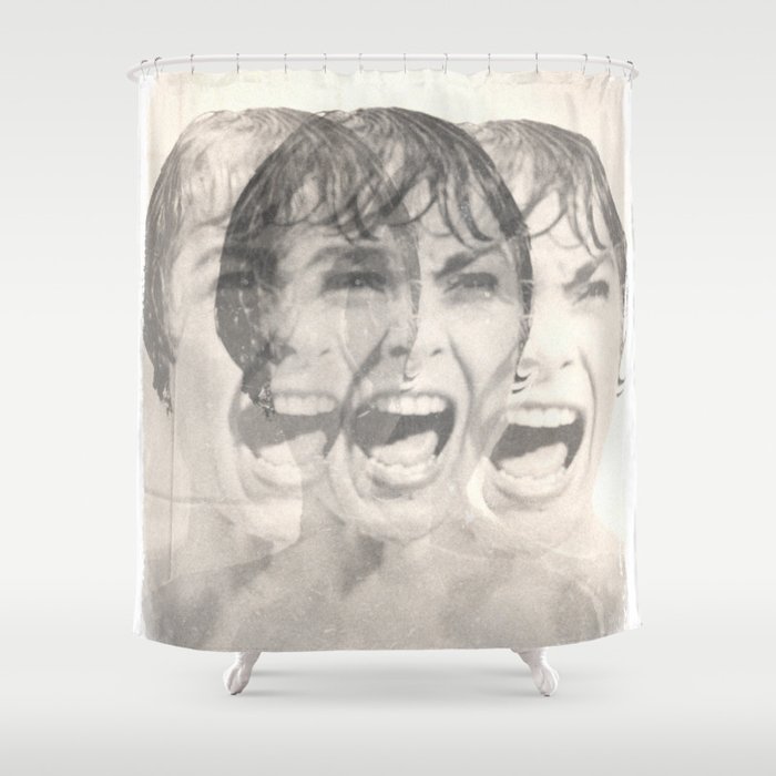 Psycho Shower Curtain By Coletivoguava, Psycho Shower Curtain