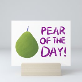 Pear of the day! Mini Art Print