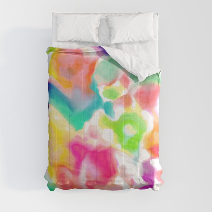 Watercolor Blotches Comforter