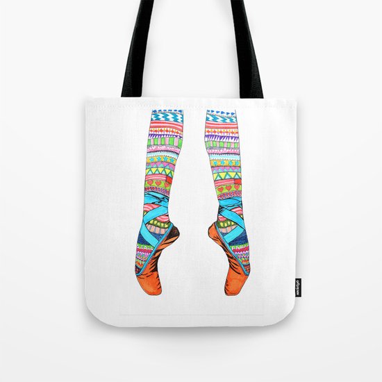 Happy Ballet Tote Bag