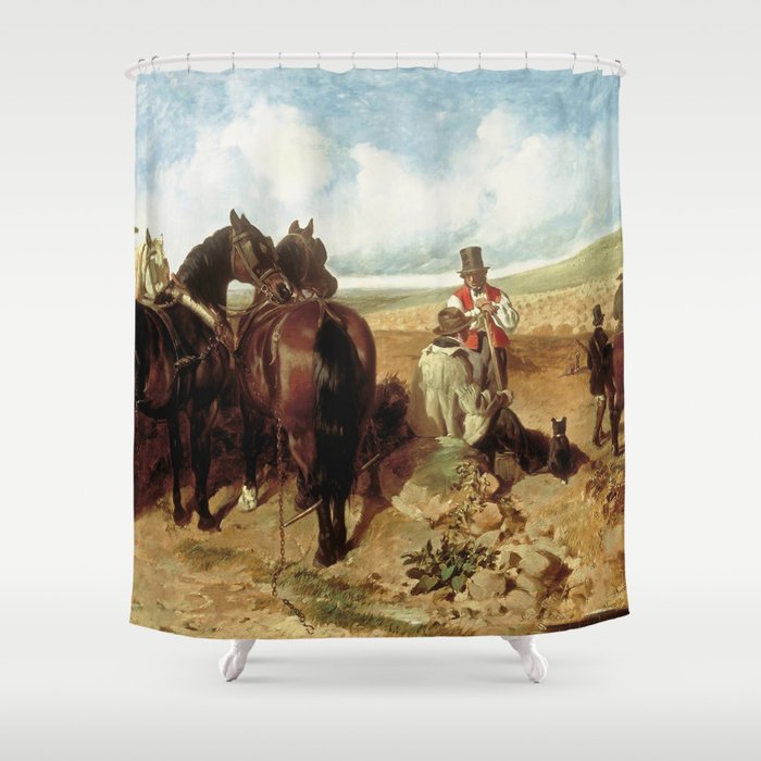 John Frederick Herring 1795, Londres, Royaume-Uni Shower Curtain