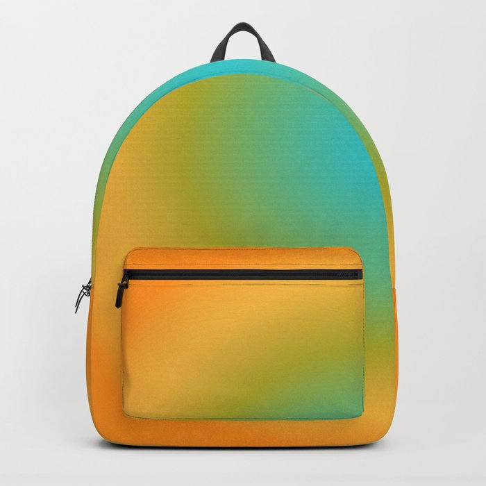 Hypnotic - Green Orange Colourful Abstract Art Design Pattern Backpack
