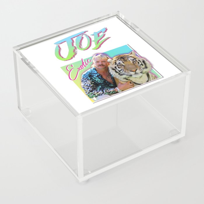 Tiger King Joe Exotic 80s style Acrylic Box