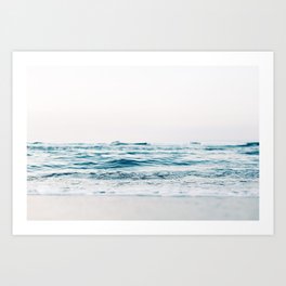 Blue Ocean Waves  Art Print