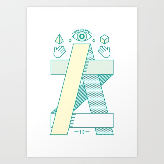 A to Z Art Print