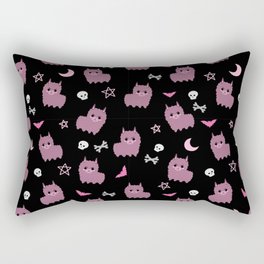 Goth cute llama dark purple pastel Rectangular Pillow