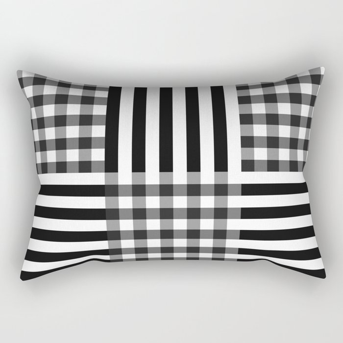 monochrome pattern  Rectangular Pillow