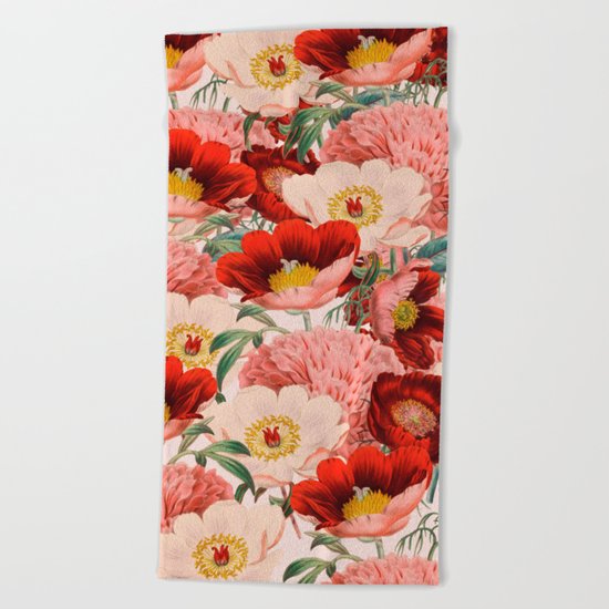 Vintage Garden #society6 Beach Towel