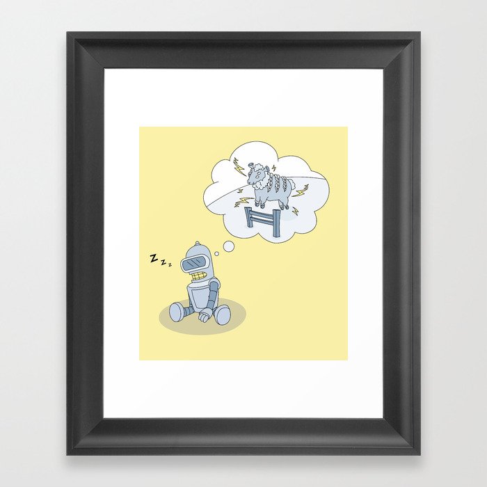 Do Benders dream of electric sheep? Framed Art Print