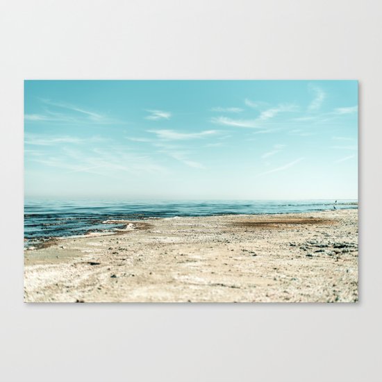 Sand beach Ocean Canvas Print