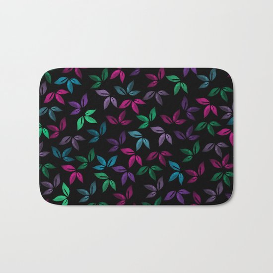 Flower Pattern X Bath Mat