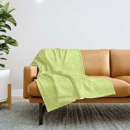 Light Greenish Yellow Solid Color Throw Blanket