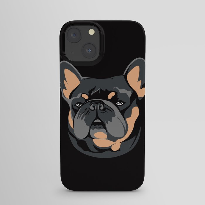Blue Tan Frenchie iPhone Case by French Bulldog World Society6