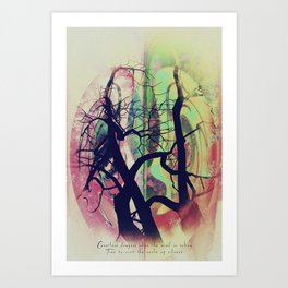 The Tree Connection - Human Being Inscrutability Art Print