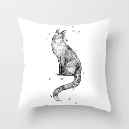 Foa // Graphite Throw Pillow