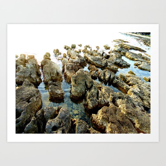 Sea Stones Art Print