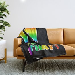 [ Thumbnail: HAPPY 11TH BIRTHDAY - Multicolored Rainbow Spectrum Gradient Throw Blanket ]