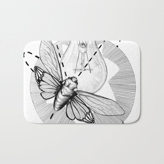 Moth to the Flame Bath Mat
