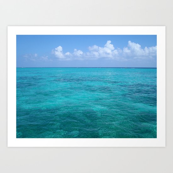Caribbean Blues Art Print