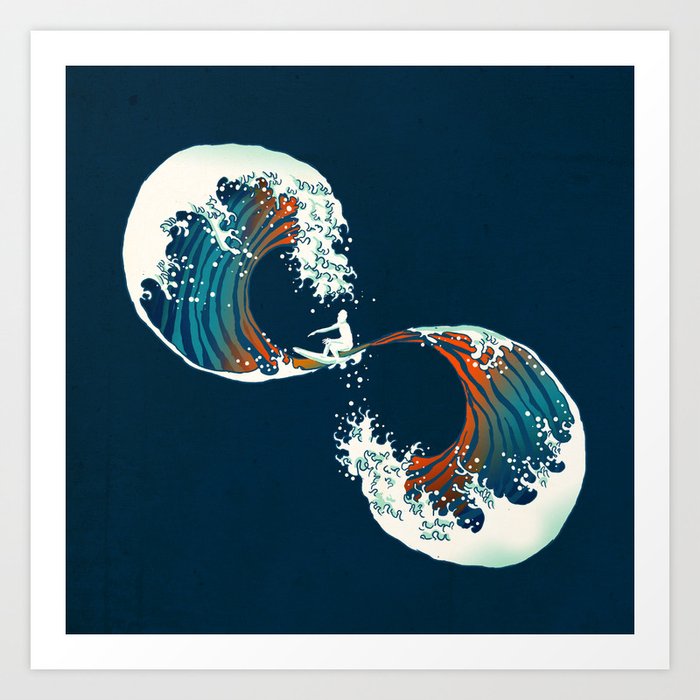 The Wave is forever Art Print